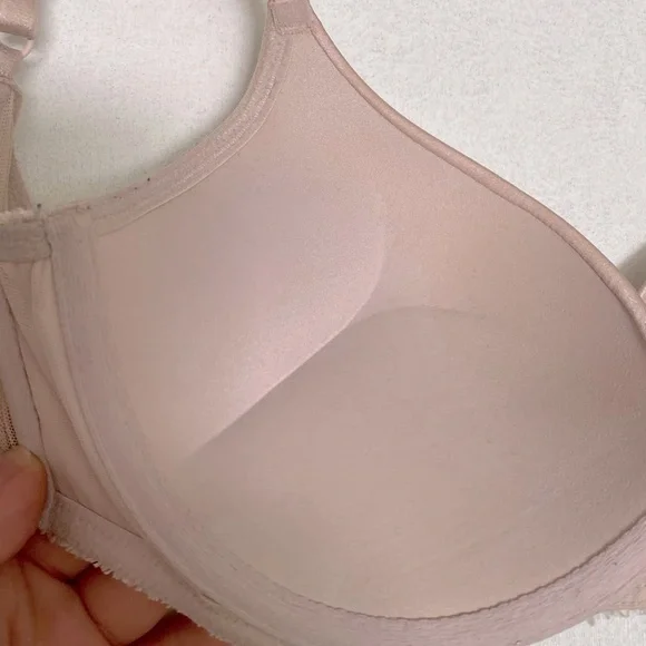 VICTORIA’S SECRET LACE PINK FUZZY PUSH UP PADDED BRA - Picture 6 of 10